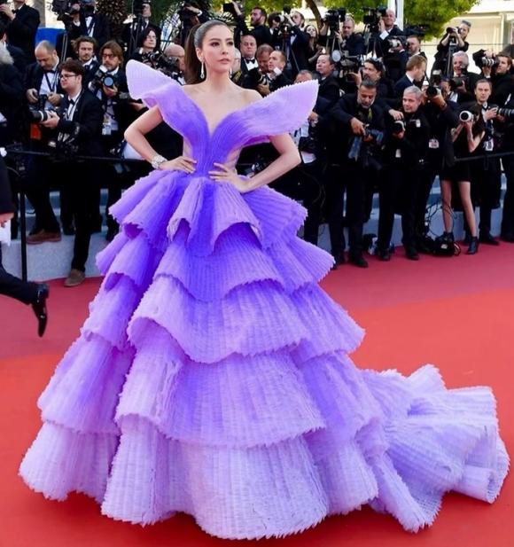 Ngọc Trinh,Ngọc Trinh lọt top 15 mặc đẹp nhất Cannes,LHP Cannes 2019