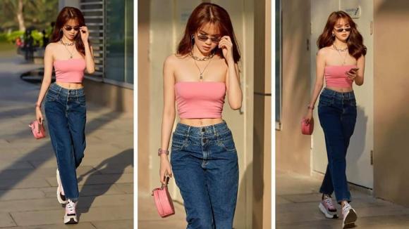 Nữ hoàng nội y,người mẫu ngọc trinh,street style ngọc trinh,sao việt