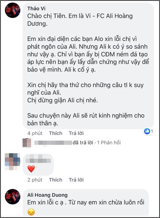 Ali Hoàng Dương, Tóc Tiên, Thu Minh, Lưu Thiên Hương, sao Việt