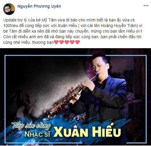 nhạc sĩ Xuân Hiếu, ung thư tiết niệu, Mỹ Tâm, Đàm Vĩnh Hưng, Phương Uyên, sao Việt