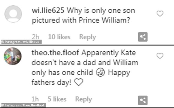 vợ chồng công nương Kate, Hoàng tử William, Hoàng gia Anh, Ngày của Cha