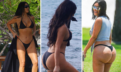 kim kardashian, thời trang kim kardashian, sao hollywood