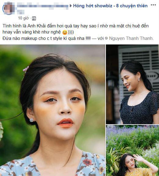 Thu Quỳnh,Thu Quỳnh make-up, Thu Quỳnh vai Huệ, Thu Quỳnh trang điểm quá tay