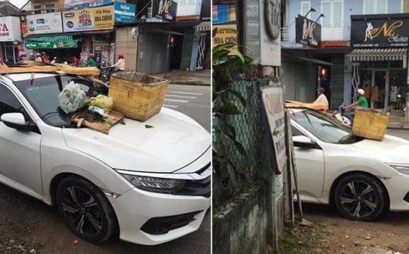 đậu xe, đậu xe vô ý thức, đậu xe dưới lòng đường, đậu xe không đúng nơi quy định