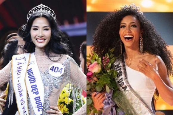 Hoàng Thùy,sao Việt,Miss Universe 2019,Cheslie Kryst