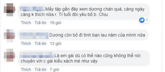 Về nhà đi con, biên kịch Về nhà đi con, khán giả chỉ trích Dương, Dương hỗn láo 