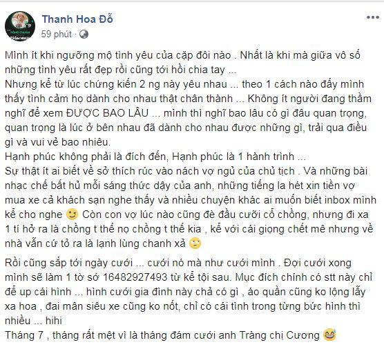 Đàm Thu Trang , Cường Đô la, Pông Chuẩn, sao Việt