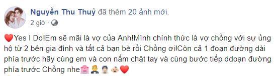 Thu Thủy, đám cưới Thu Thủy, Thu Thủy và chồng trẻ, hôn lễ Thu Thủy