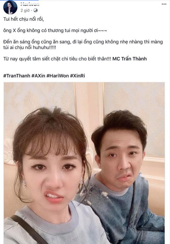 Hari Won, MC Trấn Thành, sao Việt
