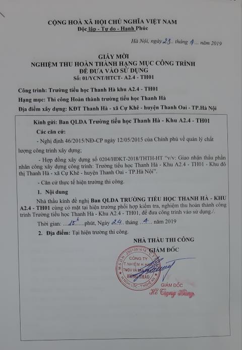 Trường Tiểu học & THCS Victoria Thăng,tuyển sinh tiểu học