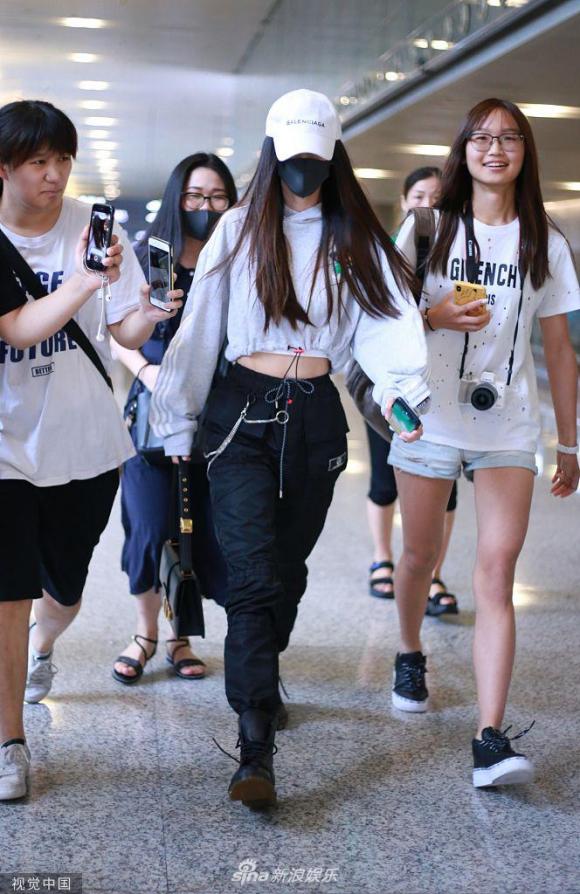 angelababy, thời trang sân bay, sao hoa ngữ