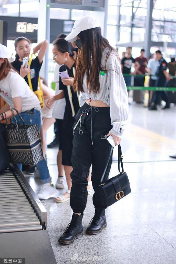 angelababy, thời trang sân bay, sao hoa ngữ