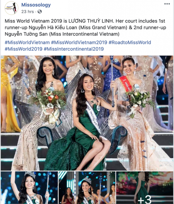 Miss World Vietnam,Hoa hậu Thế giới Việt Nam,Lương Thùy Linh