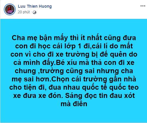 Sao Việt, học sinh lớp 1 tử vong, Hồng Quế, Dương Thùy Linh, Lưu Thiên Hương, Dương Yến Ngọc