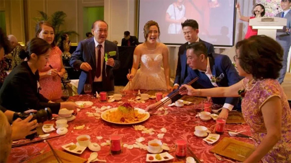 cặp đôi Singapore, đám cưới, con nhà giàu châu Á