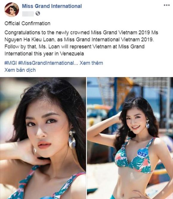 Kiều Loan,Miss Grand International 2019