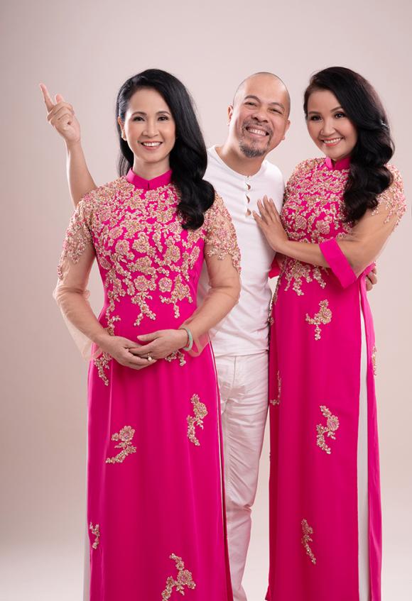 Hai bà 'mẹ chồng quốc dân' Lan Hương - Ngân Quỳnh trong áo dài đôi của NTK Đức Hùng 5 đức hùng, lan hương, ngân quỳnh, áo dài