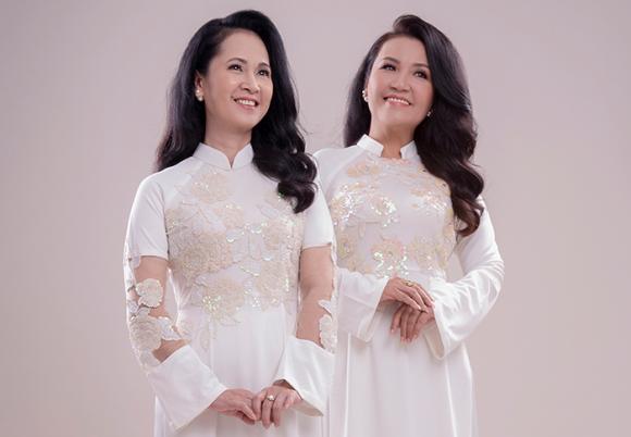 Hai bà 'mẹ chồng quốc dân' Lan Hương - Ngân Quỳnh trong áo dài đôi của NTK Đức Hùng 13 đức hùng, lan hương, ngân quỳnh, áo dài