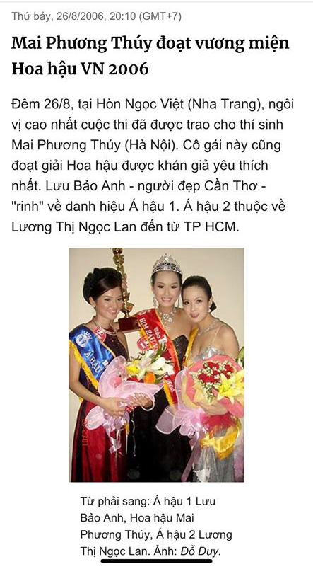  mai phương thúy,hoa hậu việt nam 2006,sao việt