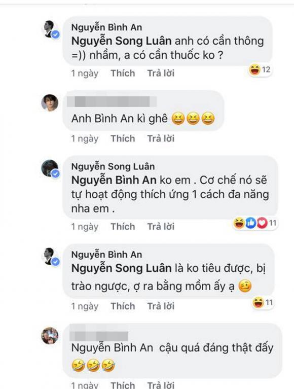 Song Luân, Bình An, sao Việt