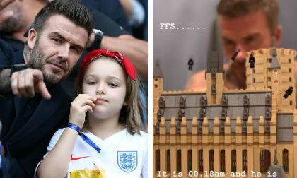 harper seven, con gái david beckham, tuần lễ thời trang london, sao hollywood