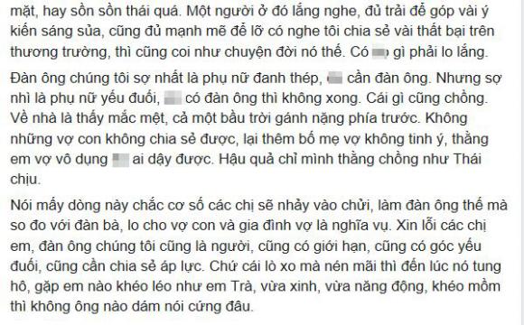 Bênh vực Thái 2 Thái Hoa hồng trên ngực trái, đàn ông ngoại tình, tâm sự đàn ông