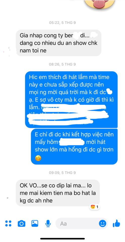 Ca sĩ vy oanh,vy oanh từ chối show,sao việt