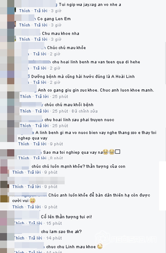 Hoài Linh bị truyền nước 2