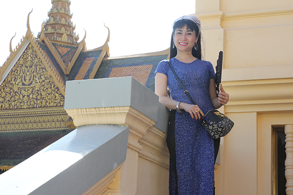 sao Việt, Uyên Thảo, diễn viên Uyên Thảo, Uyên Thảo đẳng cấp, Uyên Thảo dự sự kiện cùng Hoàng Gia Campuchia