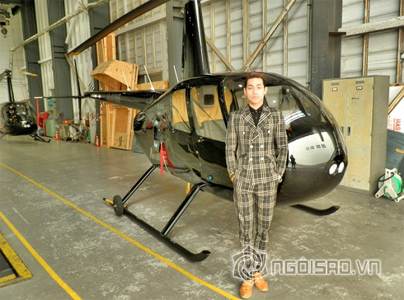 Ca sĩ Tokyo Vũ, Tokyo Vũ dạo quanh Nhật Bản bằng trực thăng, sao Việt