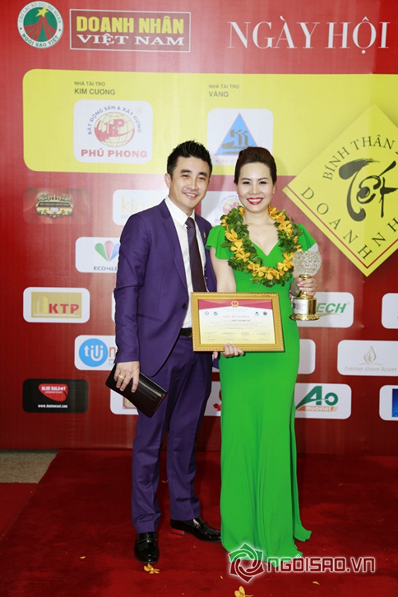 Nữ hoàng Doanh nhân Kim Chi, ngô Thị Kim Chi nhận giải thưởng Doanh nhân tiêu biểu, Doanh nhân Kim Chi