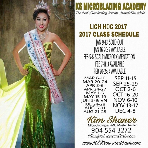 Hoa hậu Kim Shaner, Ms Vietnam Beauty International Pageant, Kim Shaner, Hoa hậu Doanh nhân Kim Shaner