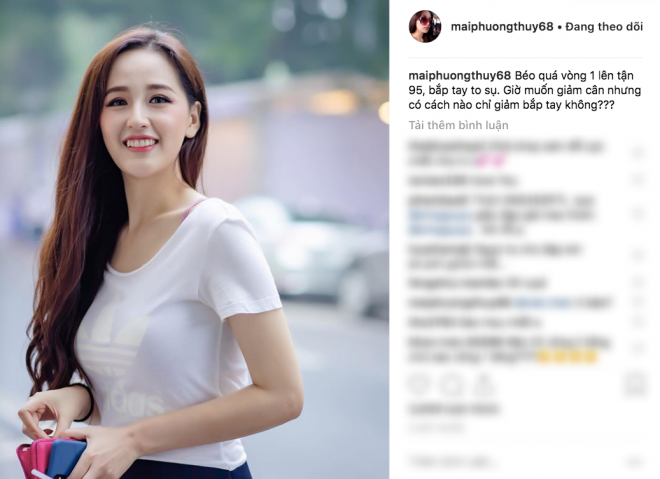 Mai Phương Thuý tăng cân mất kiểm soát, vòng một chạm ngưỡng 95 cm